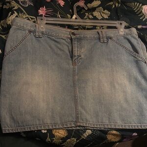 Old Navy Denim Mini Skirt in Light Blue